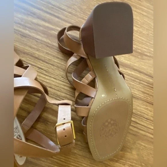 Vince Camuto - Sutellie Block Heel Leather Sandals - size 11M  MSRP: $139.00 - Picture 7 of 12